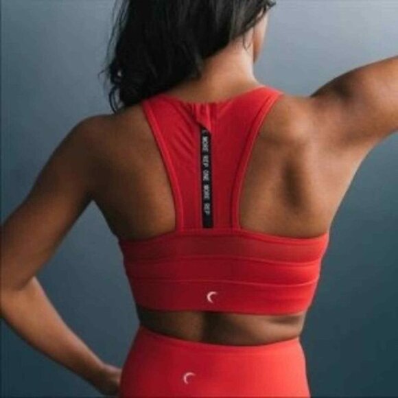 Zyia Active Red Sports Bra Zyia Active One More Rep Sports Bra Red All Star Bra - Picture 3 of 8